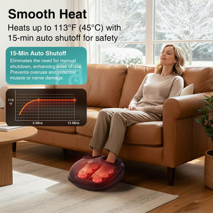 Foot Massager Machine with Soothing Heat